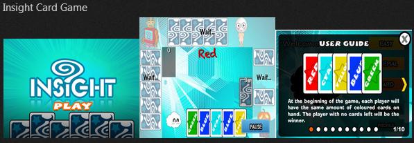 脑爸打 @ 手机Apps设计及製作 例子: Insight Card Game (mobile game apps)